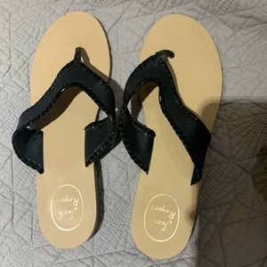 Jack Rogers Megan Black Thong Sandal